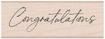 Hero Arts - Wood Stamp - Cursive Congratulations