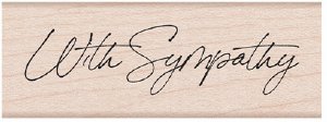 Hero Arts - Wood Stamp - Cursive With Sympathy