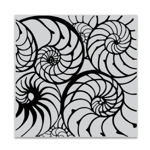 Hero Arts - Cling Stamp - Nautilus Pattern