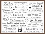 Hero Arts - Clear Stamp - You Are Loved Messages