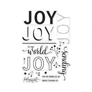 Hero Arts - Clear Stamp - Color Layering Joy Message