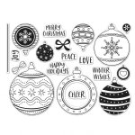 Hero Arts - Clear Stamps -  Ornament Peek-A-Boo