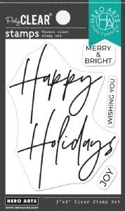 Hero Arts - Clear Stamp - Happy Holidays