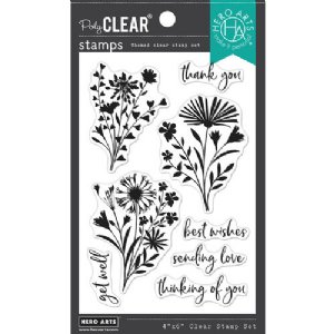 Hero Arts - Clear Stamp - Floral Imprints