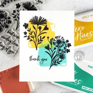 Hero Arts - Clear Stamp - Floral Imprints