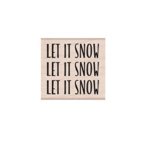 Hero Arts - Wood Stamp - Let It Snow Message