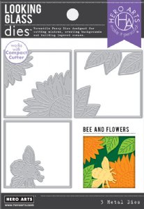 Hero Arts - Dies - Looking Glass Bee and Flowers 