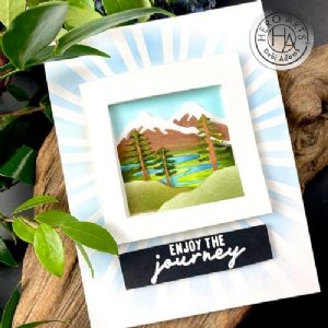 Hero Arts - Fancy Die - Looking Glass Forest & Mountains