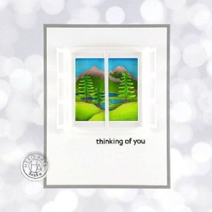 Hero Arts - Fancy Die - Looking Glass Forest & Mountains