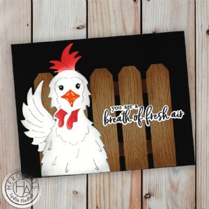 Hero Arts - Fancy Die - Peeking Chicken