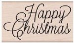 Hero Arts - Wood Stamp - Happy Christmas Script