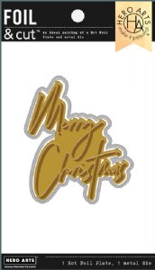 Hero Arts - Foil & Cut - Merry Christmas