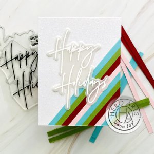Hero Arts - Foil & Cut - Happy Holidays