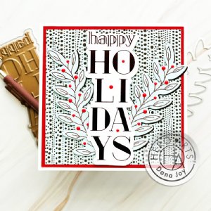 Hero Arts - Foil & Cut - Stacked Happy Holidays