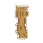 Hero Arts - Foil & Cut - Stacked Happy Holidays