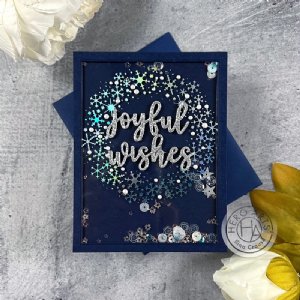 Hero Arts - Hot Foil Plate - Snowflake Wreath