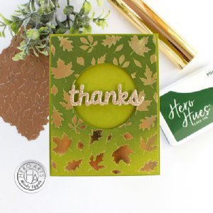 Hero Arts - Hot Foil Plate - Fall Leaves