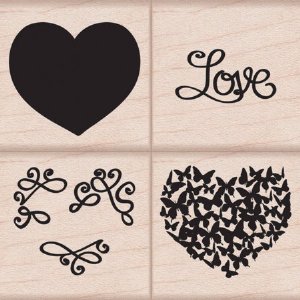 Hero Arts - Wood Stamp - Color Layering Love Hearts