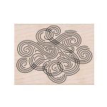 Hero Arts - Wood Stamp - Large Swirl Background