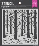 Hero Arts - Stencil - Woodland Forest
