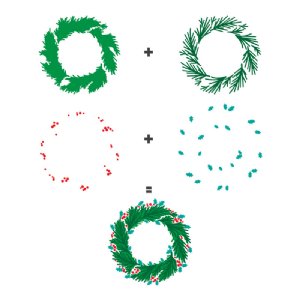 Hero Arts - Stencil - Color Layering Wreath