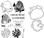 Hero Arts - Clear Stamp & Die Combo - Color Layering Royal Angelfish