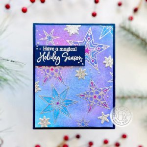 Hero Arts - Clear Stamp & Die Combo - Holiday Sparkles