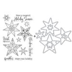 Hero Arts - Clear Stamp & Die Combo - Holiday Sparkles