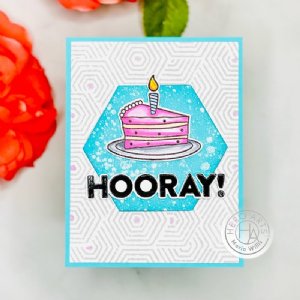 Hero Arts - Clear Stamp & Die Combo, Yay! Birthday