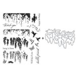 Hero Arts - Clear Stamp & Die Combo - Wisteria HeroScape