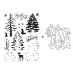 Hero Arts - Clear Stamp & Die Combo - Color Layering Seasonal Tree