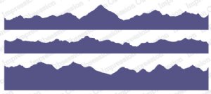 Impression Obsession - Cling Stamp - Mountain Layers