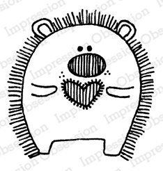 Impression Obsession - Cling Stamp - Hedgehog Boy