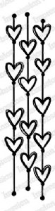 Impression Obsession- Cling Stamp - Stringed Hearts