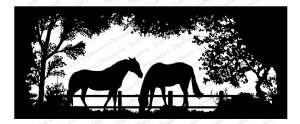 Impression Obsession - Cling Stamp - Horse Vignette