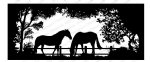 Impression Obsession - Cling Stamp - Horse Vignette