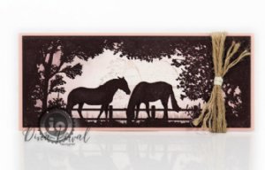 Impression Obsession - Cling Stamp - Horse Vignette