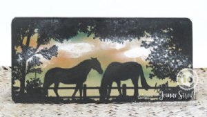 Impression Obsession - Cling Stamp - Horse Vignette