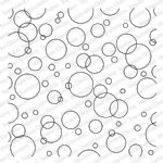 Impression Obsession- Cling Stamp - Cover-a-Card - Bubbles