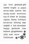 Impression Obsession - Clear Stamp - Christmas Words