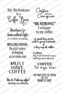 Impression Obsession - Clear Stamp - Coffee Mug Sayings