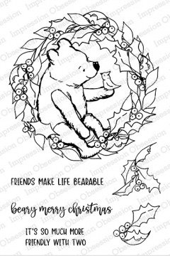 Impression Obsession - Clear Stamp - Pooh Wreath