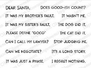 Impression Obsession - Clear Stamp - Dear Santa