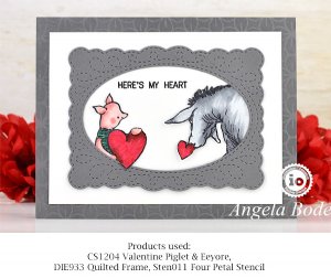 Impression Obsession - Clear Stamp - Valentine Piglet & Eeyore