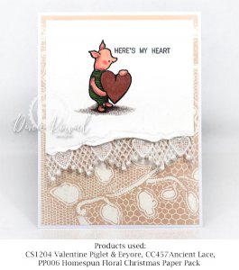 Impression Obsession - Clear Stamp - Valentine Piglet & Eeyore