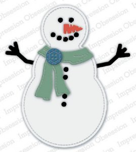 Impression Obsession - Die - Snowman (Large)