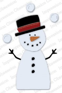 Impression Obsession - Die - Small Snowman