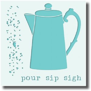 Impression Obsession - Stencil - Coffee Pot