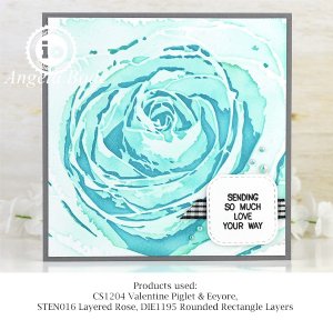 Impression Obsession - Stencil - Layered Rose 