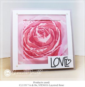 Impression Obsession - Stencil - Layered Rose 